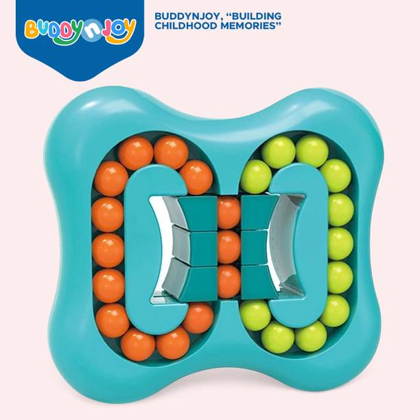 Buddynjoy Rotating Small Beads Magic Cube Puzzle Educational Toys for upto 3 Years Old