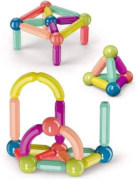 DevDarsh Magnetic Sticks Building Blocks for Kids Toys with Magnet Balls(25pcs)