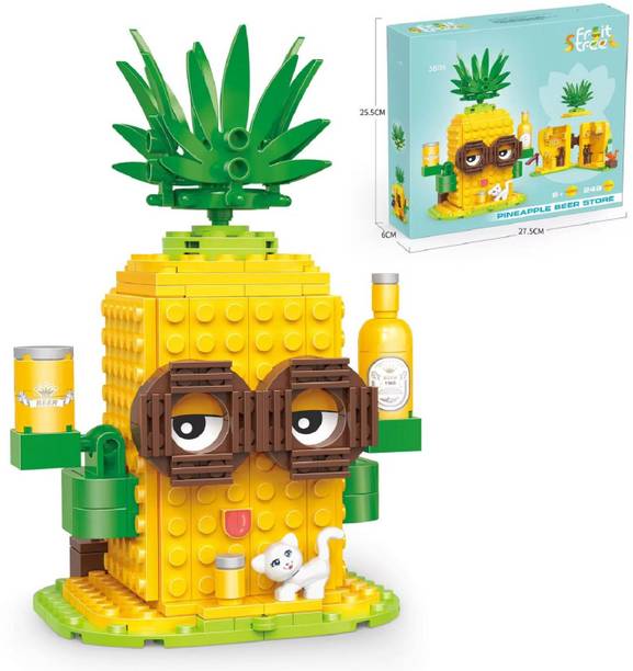 Skstore 449 PCS Pineapple House Building Brick Blocks Baby Girl Assembly Block