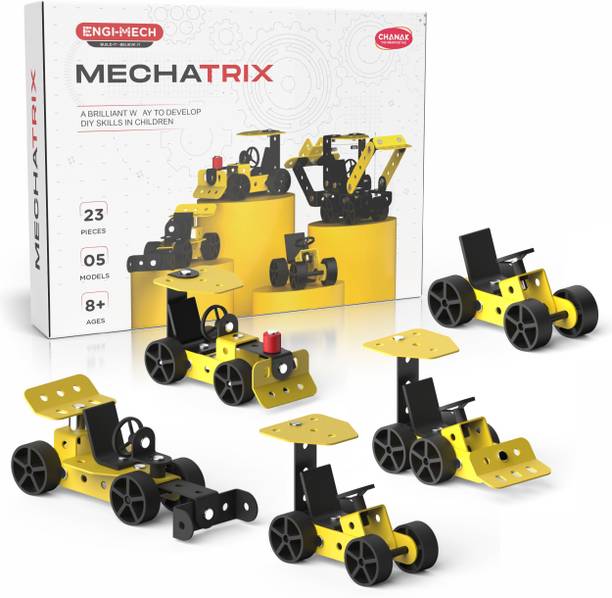 CHANAK Mechatrix 5 Realistic Construction Vehicle Building Kit 23 Pcs for Kids