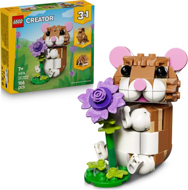 LEGO Cute Hamster with a Flower 31376