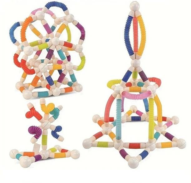Learn With Fun Flexible Magnetic Stick Block Toys for Boys Girls Kids 42 Pcs