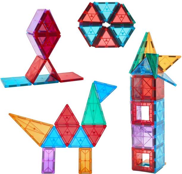 DevDarsh Magnetic Blocks for Kids | 3D Magnet Toys (32pcs) | Educational Building Set