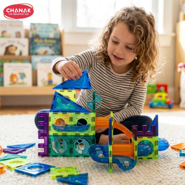 CHANAK 28 PCS Magnetic Tiles Building Set 3D Magnetic Blocks for Kids Ages 3+