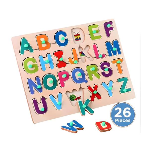 GAMLOID Best Buy Wooden Alphabet Educational learning Board brain tester
