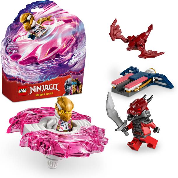 LEGO NINJAGO Soras Dragon Spinjitzu Spinner Action Toy Set 71824 (56 Blocks)