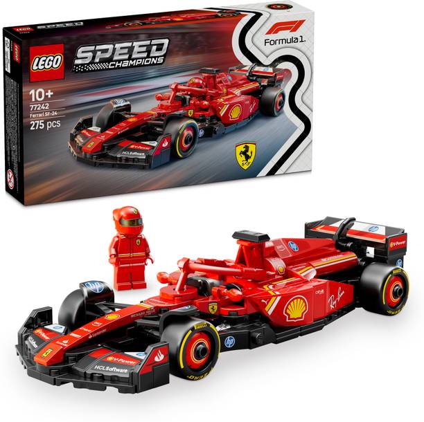 LEGO Speed Champions Ferrari SF-24 F1 Race Car Driver Set 77242 building blocks toys
