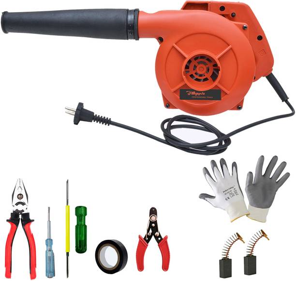 Hillgrove HGM1260M2 800W-18000RPM Electric Air Blower Dust Cleaner with 5Pcs Hand Tool Kit Forward Curved Air Blower