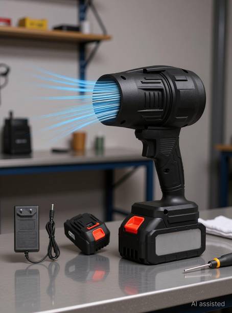 Ezhimala Jet Blower, Cordless Turbo Air Duster, Stepless Speed Regulation Jet Dry Blower Forward Curved Air Blower