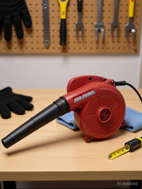 adnpower RED NO Sparking/NO Vibration 800w 40 Minutes Continuous Operating For Home/Offic Forward Curved Air Blower