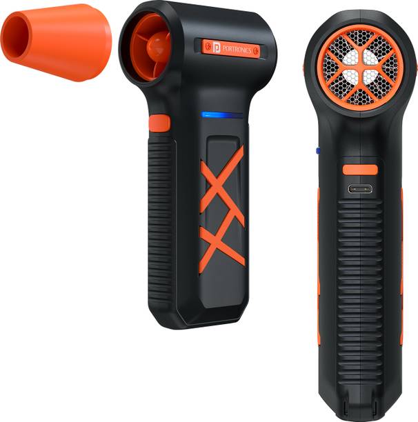 Portronics Tornado Plus Handheld High-Speed Air Duster, 1,30,000 RPM, Type-C Rechargeable Dust Extraction Blower