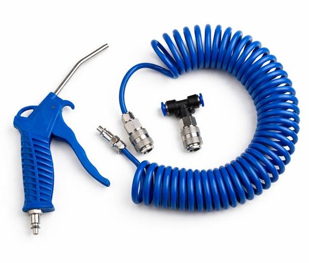 ADAWAT Air Blow Gun Kit Air Duster Cleaning Nozzle with Hose Pressure Valve Dust Extraction Blower