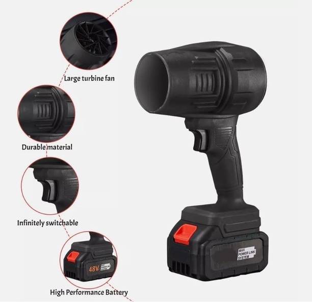 Voltegic Storm Industries Jet Blowers, Violent Turbofan with Battery and Charger Forward Curved Hi-Powered Blower