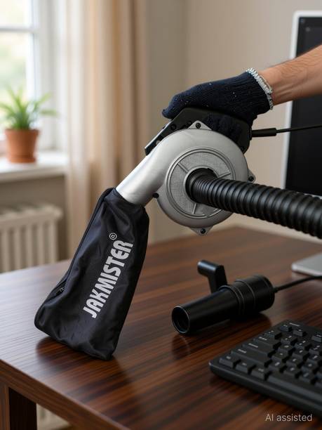 Jakmister Vacuum Suction Pipe- 950 Watts Silver Unbreakable Heavy Duty With Attachments Forward Curved Air Blower