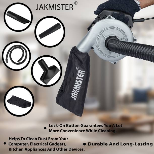 Jakmister Vacuum Suction Pipe- 950 Watts Silver Unbreakable Heavy Duty With Attachments Forward Curved Air Blower
