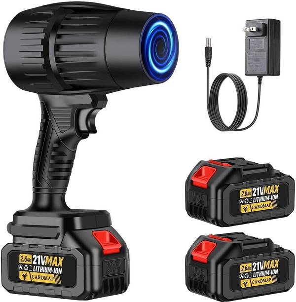GIGMART Leaf Blower with 2×21V 2500mAh Batteries High-Speed Handheld Blower Airfoil Air Blower