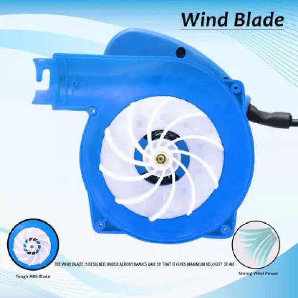 adnpower BLUE 800W-18000RPM Air Blower and Suction Cleaner for Computer/Home with Blower Forward Curved Air Blower