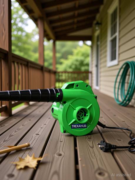 TREXAHUB Air Blower Machine 12000 RPM Electric | High Speed Dust Cleaner 750W (Green) Airfoil Air Blower