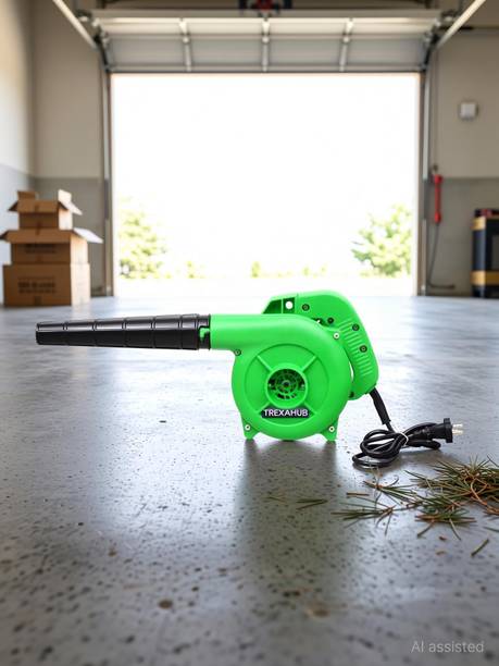TREXAHUB Air Blower Machine 12000 RPM Electric | High Speed Dust Cleaner 750W (Green) Airfoil Air Blower