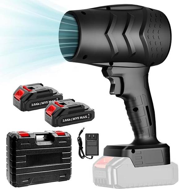 Kesig Leaf Blower, BBQ, Car Drying Tool – Includes 2 Batteries, Air Blower