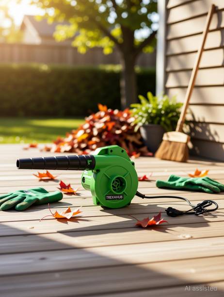 TREXAHUB 750W Air blower green Airfoil Air Blower