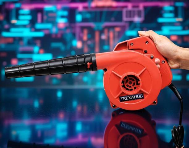 TREXAHUB Air Blower Machine 12000 RPM Electric | High Speed Dust Cleaner 750W (Red) Airfoil Air Blower