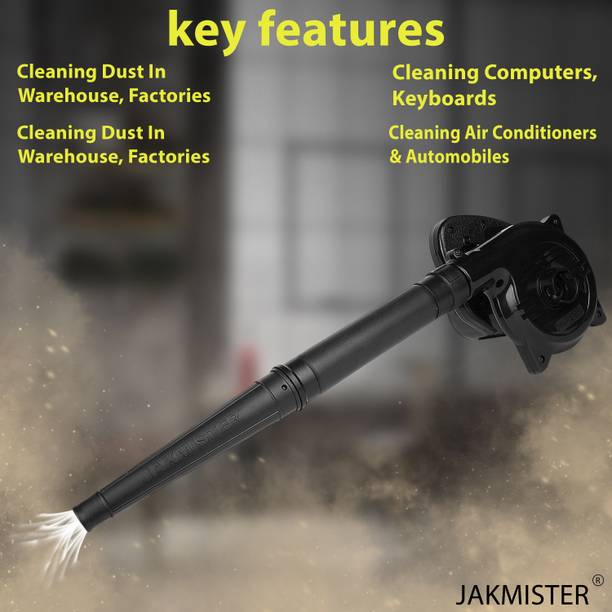 Jakmister Anti-Vibration Unbreakable- 650 W 16000RPM 180 km/h Airflow With Extension Pipe Forward Curved Air Blower