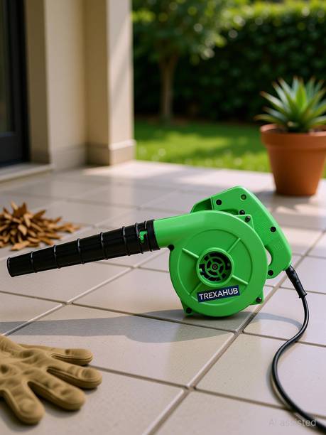 TREXAHUB Air Blower Machine 12000 RPM Electric | High Speed Dust Cleaner 750W (Green) Airfoil Air Blower