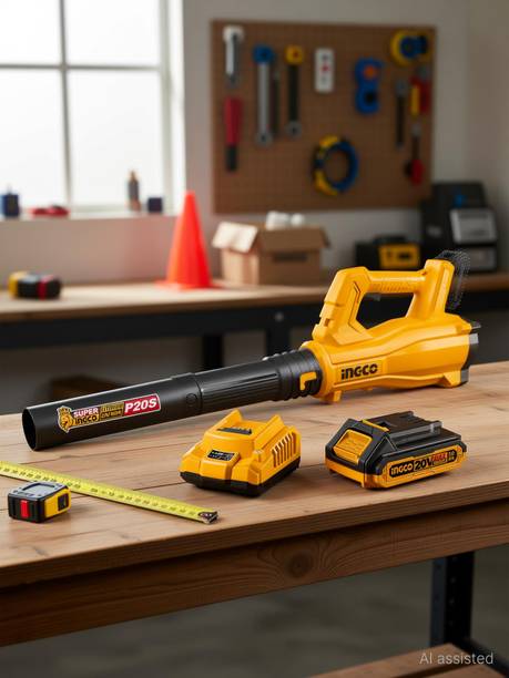INGCO 20V Lithium-ion Blower with 2.0Ah Battery and Charger, 8.5m3/min Air Blower