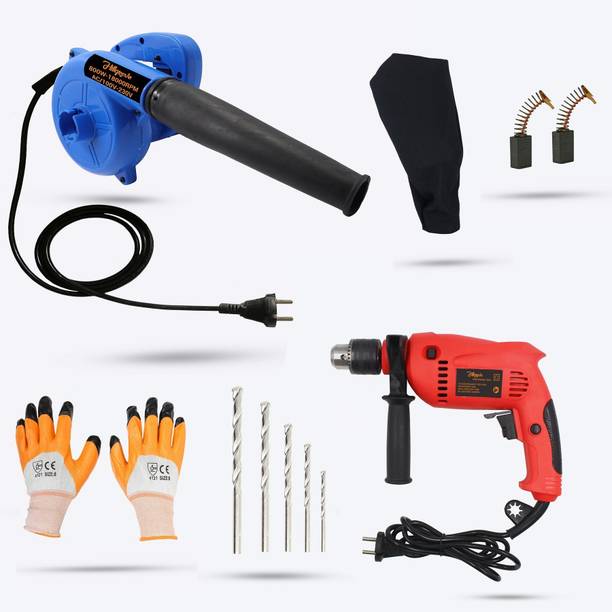 Hillgrove HGCM355M1 800W-18000RPM Electric Air Blower with 500W Drill Machine Forward Curved Air Blower