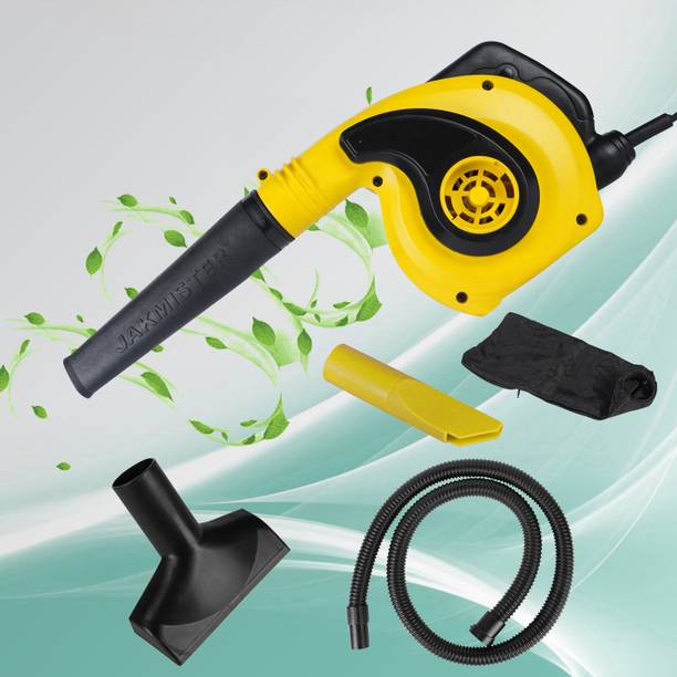 Jakmister Vacuum Pipe Suction-Yellow 1000Watts/ 19000rpm/ With 20 Feet Wire & Attachments Forward Curved Air Blower