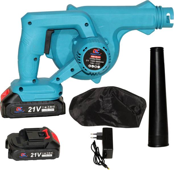 Digital Craft 21V Portable Air Blower Vacuum 18000RPM with Battery Charger Combo Forward Curved Air Blower