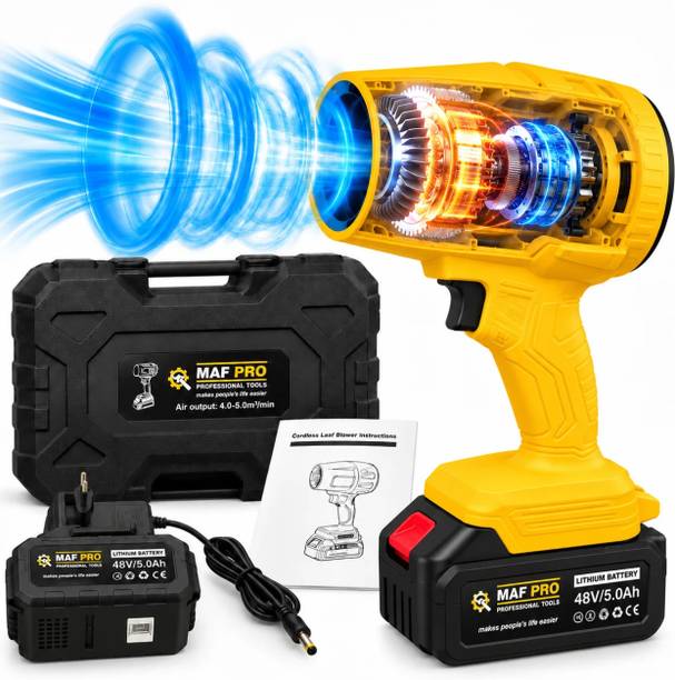 Maf Pro MAF PRO 48V Cordless Air Blower for Dust Cleaning | Turbo Jet, 2 Battery Airfoil Air Blower