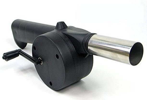 Freshome Portable Barbeque BBQ Air Blower Pan with Manual Handle & Metal Air Outlet Air Blower