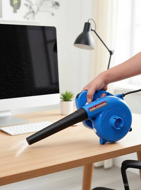 adnpower BLUE Anti Vibration 14000RPM Blower Dust Cleaner for AC/Computer/Home Forward Curved Air Blower