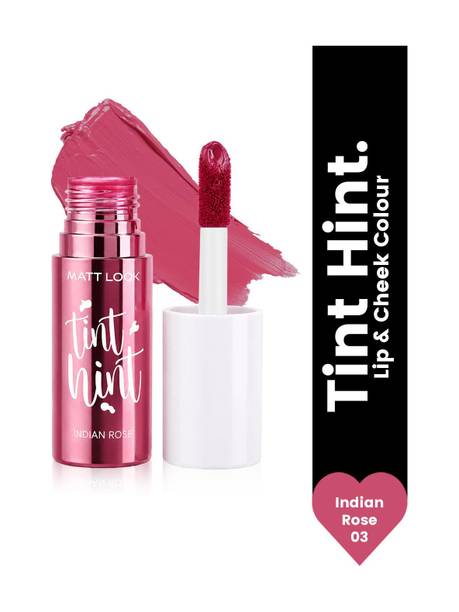 MATTLOOK Tint Hint Lip & Cheek Color | Glossy Effect | Long Lasting Liquid Blusher