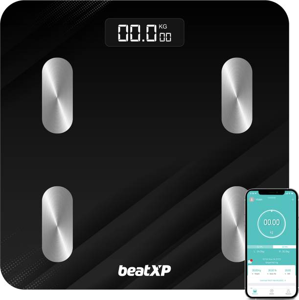 beatXP SmartPlus Sense BMI + 13 Body Parameters|Bluetooth App| Weighing Scale