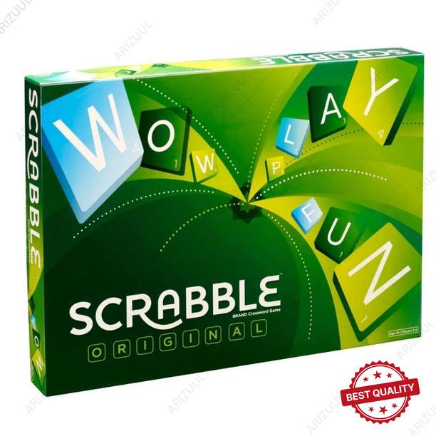 Arizuul scrabble word game for kids & family fun learning board game Board Game Accessories