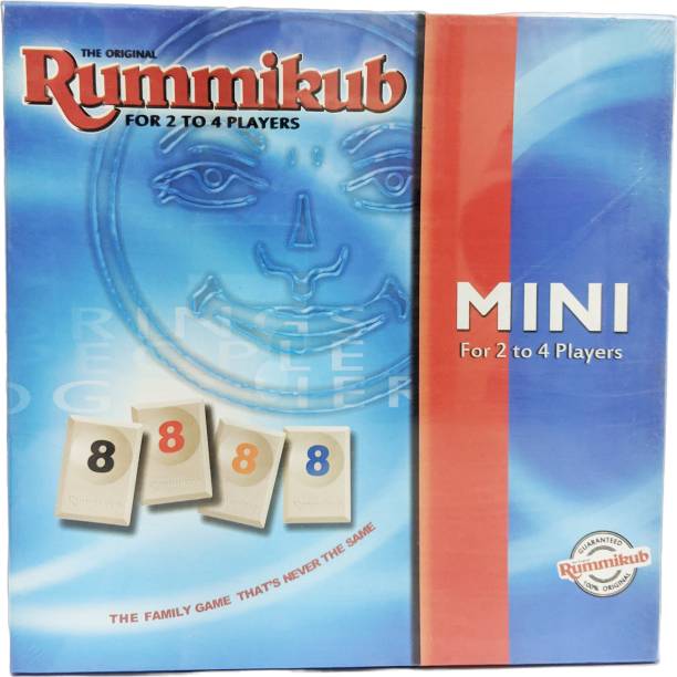 ROZZBY 4 Player Edition by Pressman - The Original Rummy Tile Game, Blue Board Game Accessories Board Game