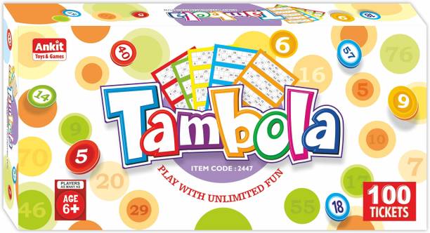 Ankit Toys & Games Tambola Bingo Game | Indoor Board Game Family & Party Entertainment Kitty Educational Board Games