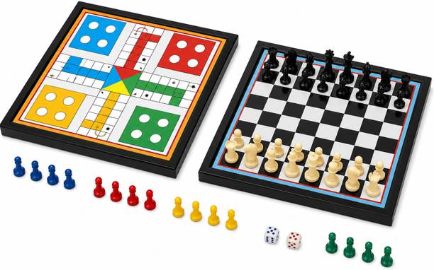 the sentry Premium 2-in-1 Chess & Ludo Board Game Board Game Accessories