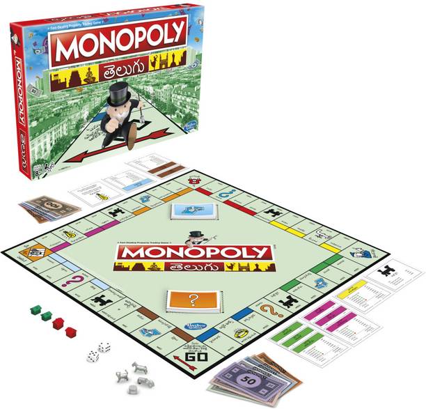 Monopoly Game, Family Board Game for 2 to 6 Players, Board Game for Kids Ages 8 and Up Money & Assets Board Game