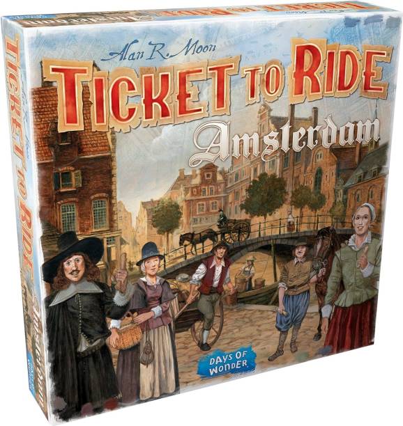 SIRIDHI Ticket to Ride Amsterdam Edition Board Game For Fammiy, Adults, Friends Party & Fun Games Board Game