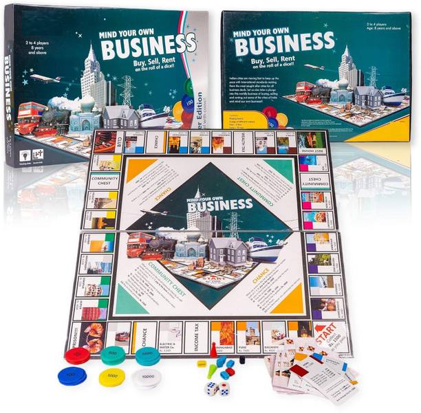 zokato Business Mind Your Own Game (Silver - Coin) Board Game Accessories