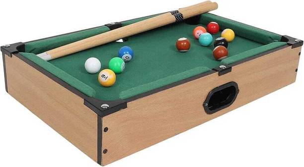JOYFULJOURNEY Mini Snooker Table – Billiard Pool Game with 2 Sticks & 16 Balls Party & Fun Board Game