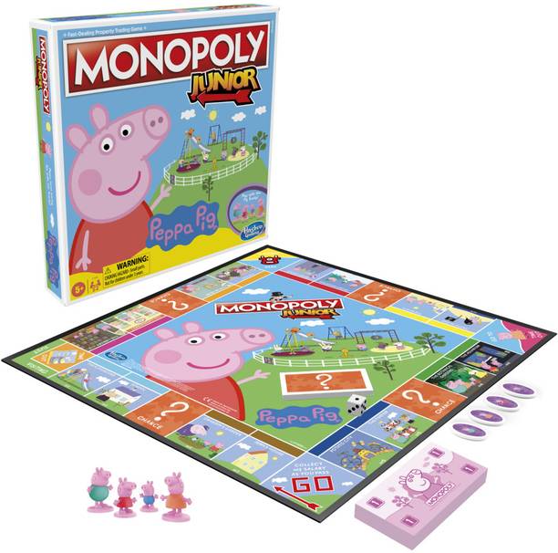 Monopoly Junior: Peppa Pig Edition Kids Board Game Board Game Accessories