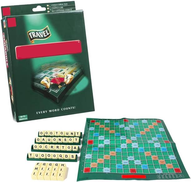 Kids Mandi Durable and Portable Scrabble Word Play Board Game for Kids and Adults Board Game Accessories