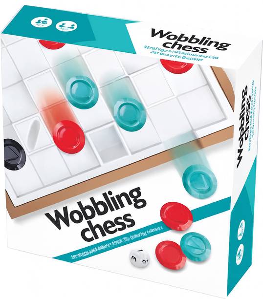 JOYCY Wobbling Chess Strategy Game with Dice & Gravity-Based Moves Interactive Game Strategy & War Board Game