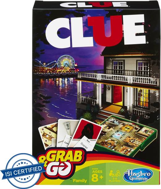 HASBRO GAMING Clue Grab & Go Game Strategy & War Games Board Game