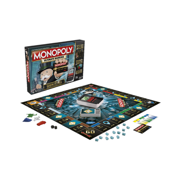 Monopoly Ultimate Banking Edition Board Game for Families and Kid Money & Assets Board Game